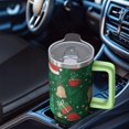 thumbnail image 4 of 40 Oz Holiday Santa Reindeer Tumbler With Handle, Xmas Coffee Travel Mug, Christmas Gift, 4 of 4