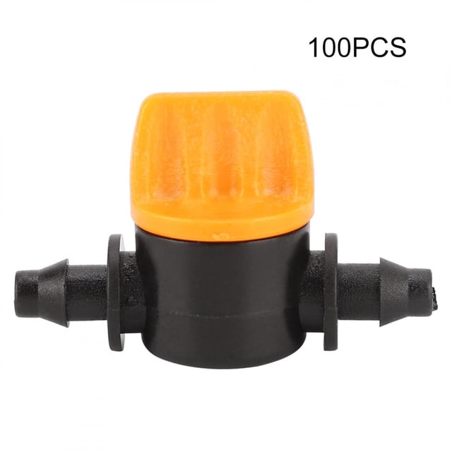 100 Uds riego de jardín 2 vías PVC 4/7 Waterstop conector recto manguera válvula herramienta
