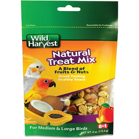 Wild Harvest Natural Treat Mix For Medium & Large Birds, 4 oz