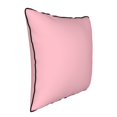 thumbnail image 3 of Velvet Rimmed Pillowcase Is Not Easy To Open Line Deformation Invisible Zipper Opening And Closing Only Pillowcase Does Not Contain Pillow Core Lightpink 16"X16", 3 of 8