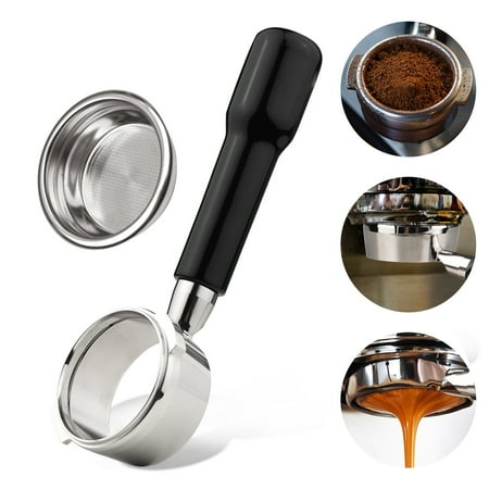 

58mm 2 Ears Stainless Steel Bottomless Naked Portafilter Coffee Handle Cup Filter Basket for GAGGIA ESPRESSO NEW