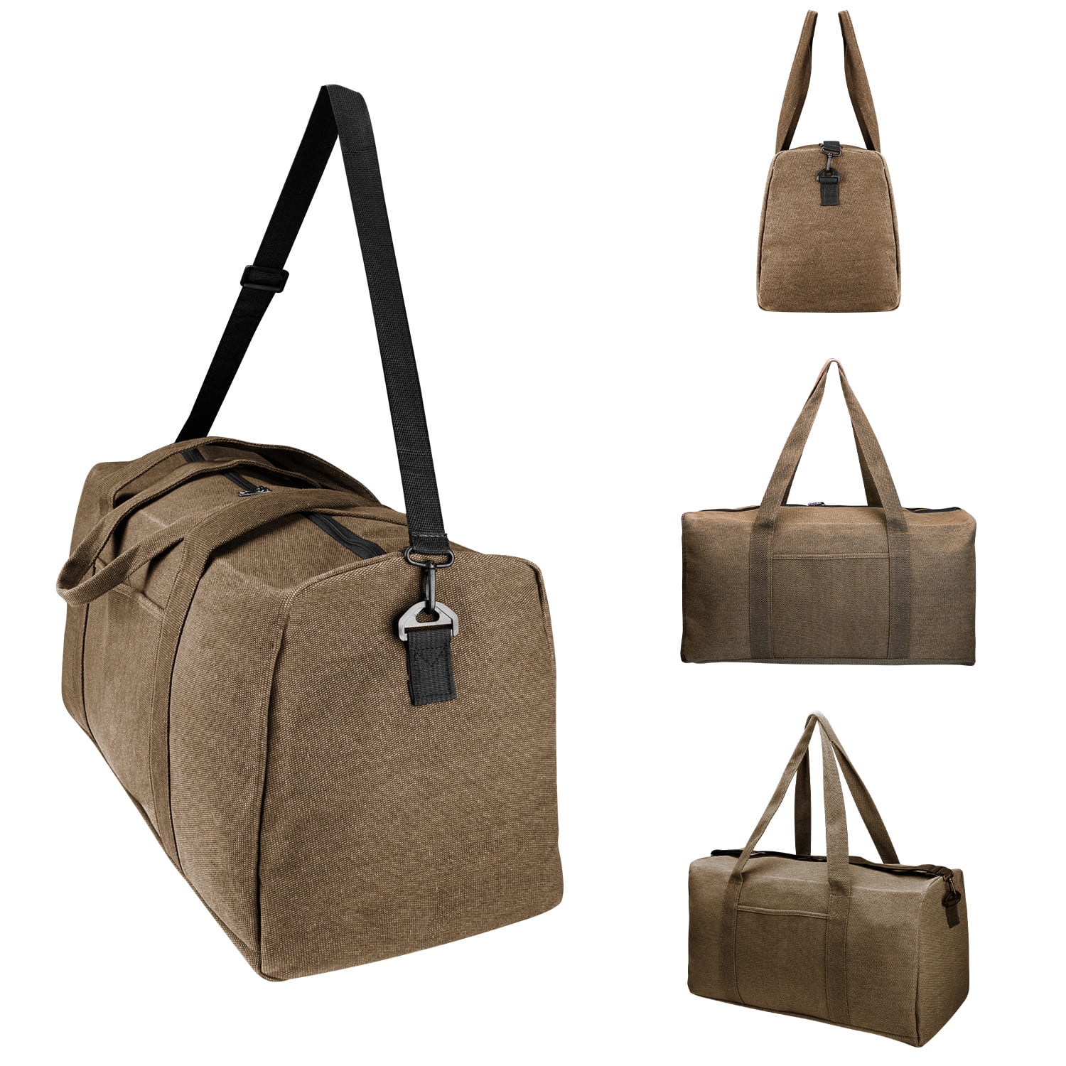 Liwarace Shoulder Canvas Travel Tote Luggage Duffel Bag Military Canvas