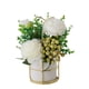 thumbnail image 1 of Flores artificiales de seda Cateissary hortensia peonía blanca, 1 of 6