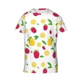thumbnail image 4 of Wukai Strawberry and Lemon Youth Unisex Short Sleeve T-Shirt for Boys, Girls, Teens, and Kids-Large, 4 of 7
