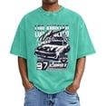 thumbnail image 2 of Washed Vintage T Shirts for Men 2026 Summer Casual Short Sleeve Crewneck Los Angeles Car Racing Graphic Tees, 2 of 4