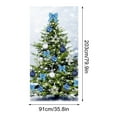 thumbnail image 3 of Dmlowu Christmas Door Cover Decorations, 2025 Upgrade Christmas Front Door Decorations, 35x71 inch Christmas Door Covers Present for Holiday Party Christmas Decorations Indoor & Outdoor, 3 of 9