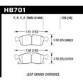 thumbnail image 5 of Hawk Performance Hb701Y.723 Plaquettes de Frein, 5 of 5
