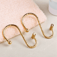 thumbnail image 3 of 24X Shower Curtain Hooks Rings,Brass Decorative Shower Curtain Rings for Bathroom Shower Rod,Shower Hooks T Shaped, 3 of 6