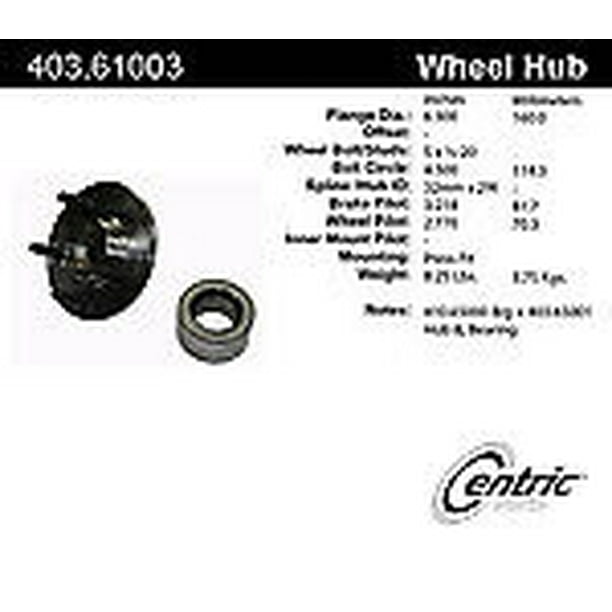 CENTRIC PARTS HUB ASSEMBLY