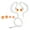 White Orange, variant on Suodoka Waterproof Bone Conduction Swimming Headphones with 3.5mm Plug, IP68 Underwater Earbuds and Replaceable Earplugs for Surfing, Running, and Sports (Black, 31.5 inches / 80 cm)