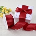 thumbnail image 2 of GTYBOVA Red Wired Satin Ribbon, 2-1/2 Inch x 25 Yards Ideal for Christmas Tree Decor, Gift Wrapping,Weddings, Parties, Hair Accessories & Wreaths, 2 of 6