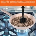 thumbnail image 3 of Machacador de carne multifuncional Haomacro, picador de hamburguesas antiadherente, 5 cuchillas, ABS, 28 x 61 cm, 3 of 6