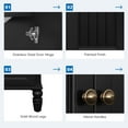 thumbnail image 4 of MAYEERTY 20" Bathroom Vanity with Sink 2 Doors Magnetic Stopper Adjustable Foot Pads Drawer Black, 4 of 6