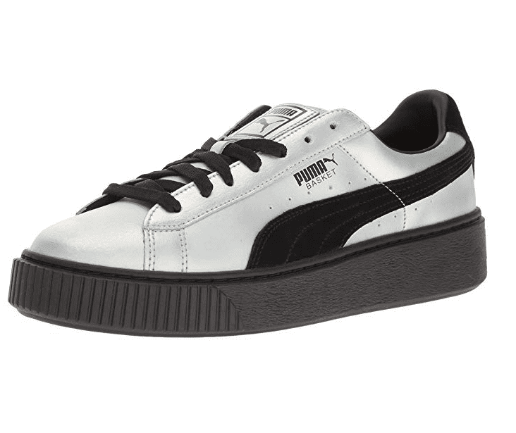 womens black and white puma trainers