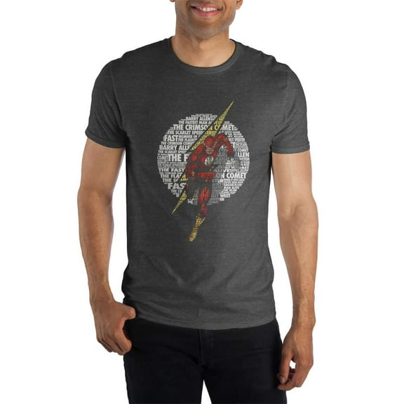 DC Comics The Crimson Comet Flash Men's Black Tee Shirt T-Shirt-Small