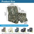 thumbnail image 3 of Renewold Stretch Recliner Couch Cover Heavy Duty Reclining Chair Cover 4 Pieces Lazy Boy Recliner Chair Slipcover Thick Soft Furniture Protector, Camo Hunting Forest Green, 3 of 8