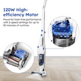 thumbnail image 2 of Cordless Handheld & Stick Vacuum Cleaner 2 in 1, Rechargeable Li-ion Battery Powerful Lightweight for Hardwood Floor, Carpet and Pet Hair White, 2 of 6