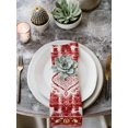 thumbnail image 2 of Red Boho Cloth Napkins Set of 4 Reusable Dinner Napkins, Multicolored Colorful Tainted Pattern Tribal Cocktail Napkin Washable Table Napkins for Wedding/Holiday Party/Baby Shower 20"x20", 2 of 7