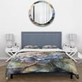 thumbnail image 3 of Designart "Hydrangea Beauty Purple and Green III" Floral Hydrangea Bedding Covert Set - Hydrangea Purple Floral Bed Set With 2 Shams, 3 of 6