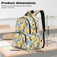 thumbnail image 7 of SEANATIVE Backpacks for Girls Boys Teens School Bookbag Travel Daypack Multi Pockets Elementary Kids Backpack with Padded Adjustable Straps, for Back to School, Lemon Flower, 7 of 7