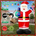 thumbnail image 4 of Yexmas 8FT Christmas Inflatable Santa Claus Outdoor Decorations,Blow Up Santa Claus with Gifts Bag, Built-in Brilliant LED Lights Xmas Inflatables Yard Decor, 4 of 7