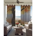 thumbnail image 6 of Abstract Tree Kitchen Curtains Abstract Art Oil Painting Vintage Trees Cafe Short Curtains for Bathroom Blackout Window Curtain Small Window Treatment Drapes for Bedroom Living Room 27.5"x39"x2, 6 of 9