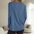 thumbnail image 4 of Womens Long Sleeve Tops Shirts Fashion Oversized Casual Basic Crewneck Fall Clothes for Women Tees Blouses, 4 of 6