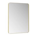 thumbnail image 4 of Gzxs 24x36 Inch Rectangular Vanity Mirror, Modern Wall Mounted Hanging Dressing Mirror with Gold Metal Frame, Horizontally or Vertically, 4 of 8