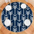 thumbnail image 2 of Patio Party Bohemian Floral Tablecloth 44 Inch Round, Elastic, Durable, Easy Wipe, 2 of 7