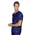 thumbnail image 4 of Landau Essentials Unisex Relaxed Fit 1-Pocket V-Neck Scrub Top 7502, 4 of 6
