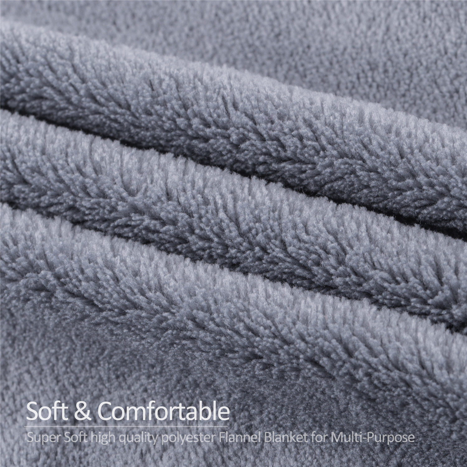 Throw Blanket 50"x60" Soft Flannel Fleece Throw Blanket for Sofa Couch Travel