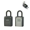 thumbnail image 2 of Key Box 4 Digit Combination Password Safe Weatherproof Key Safe Security Storage Box ,Compact Design, 2 of 8