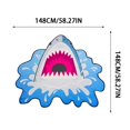 thumbnail image 3 of Holloyiver Microfiber Beach Towel, Bath Towel Adult Creative Funny Shark Shower Body Wrap Soft Blanket Cloth Beach Towel, Quick Drying Travel Towels, Washing Machine Friendly, 3 of 5
