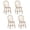 Natural, variant on Dayalane Farmhouse Windsor Dining Chairs Set of 6, Antique-style Wooden Kitchen Chairs with Circular Spindle Back, Modern Cottagel Armless Side Chairs for Dining Kitchen Living Bedroom, Natural