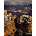 thumbnail image 2 of Jaynes Gallery 12x14 Black Ornate Wood Framed with Double Matting Museum Art Print Titled - USA-Arizona-Grand Canyon-Winter sunset on canyon landscape, 2 of 4