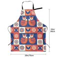 thumbnail image 6 of XMXT 1 Pcs Waterproof Kitchen Cooking Apron, Fox Decoration Pattern Adjustable Aprons for Women Men with Pockets, 6 of 9