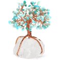 thumbnail image 1 of Decoración de árbol de la vida de 13-16cm de altura con base de chakra piedra energética Feng Shui cristal meditación curación Reiki amuleto de la suerte Prosperi JFHHH pequeña, 1 of 5