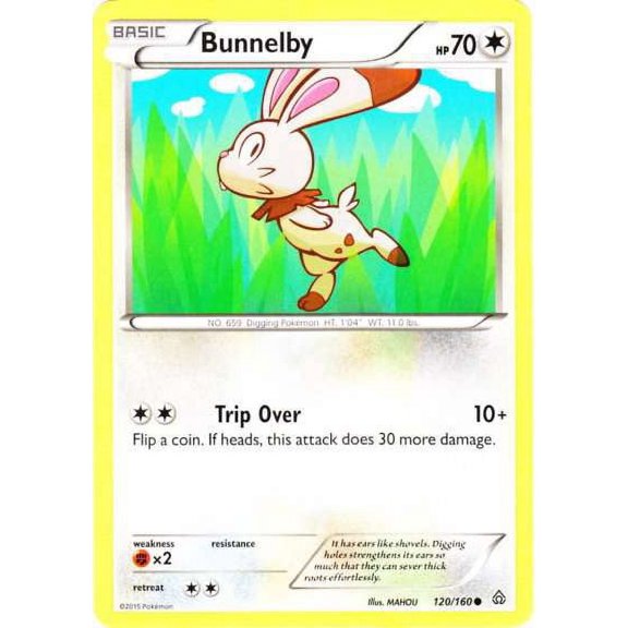 Pokemon Primal Clash Common Bunnelby #120