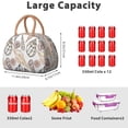 thumbnail image 4 of Insulated Lunch Bag Women, Reusable Beautiful Snail Tote Lunch Box, Leakproof Cooler Lunch Bags for Work Office Travel Picnic, 4 of 4