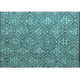 thumbnail image 1 of Ahgly Company Indoor Rectangle Abstract Light Blue Modern Area Rugs, 3' x 5', 1 of 4