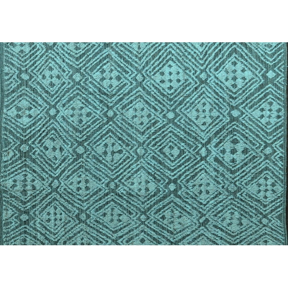 Ahgly Company Indoor Rectangle Abstract Light Blue Modern Area Rugs, 8' x 10'