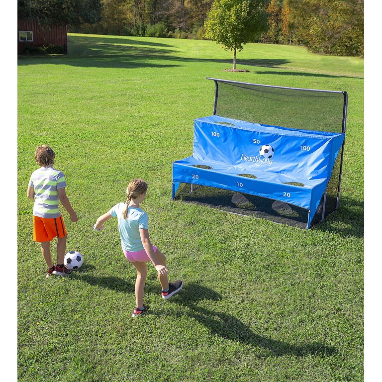 HearthSong Large Soccer Arcade Outdoor Active Game Set with Soccer
