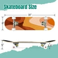 thumbnail image 2 of 31'' Complete Skateboard 7 Layer Canadian Maple Double Kick Deck Skateboards Terracotta Art Print Abstract Modern Painting Fashion Scandinavian Skate Board for Beginner Adult Gifts, 2 of 5
