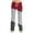 Wine, variant on fatyb Women's Lounge Pants Wide Leg Casual Trousers Drawstring Color Block Comfy Pj Bottoms for Women
