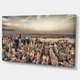 thumbnail image 2 of Manhattan Skyscrapers Aerial View - Modern Cityscape Canvas Art Print, 2 of 4