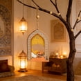 thumbnail image 6 of Handcrafted Wooden Ramadan Hanging Ornament with Eid Mubarak Design for Home Door Wall Display Festive Holiday Decor Piece Suitable for Office and Living Room Decorations, 6 of 6