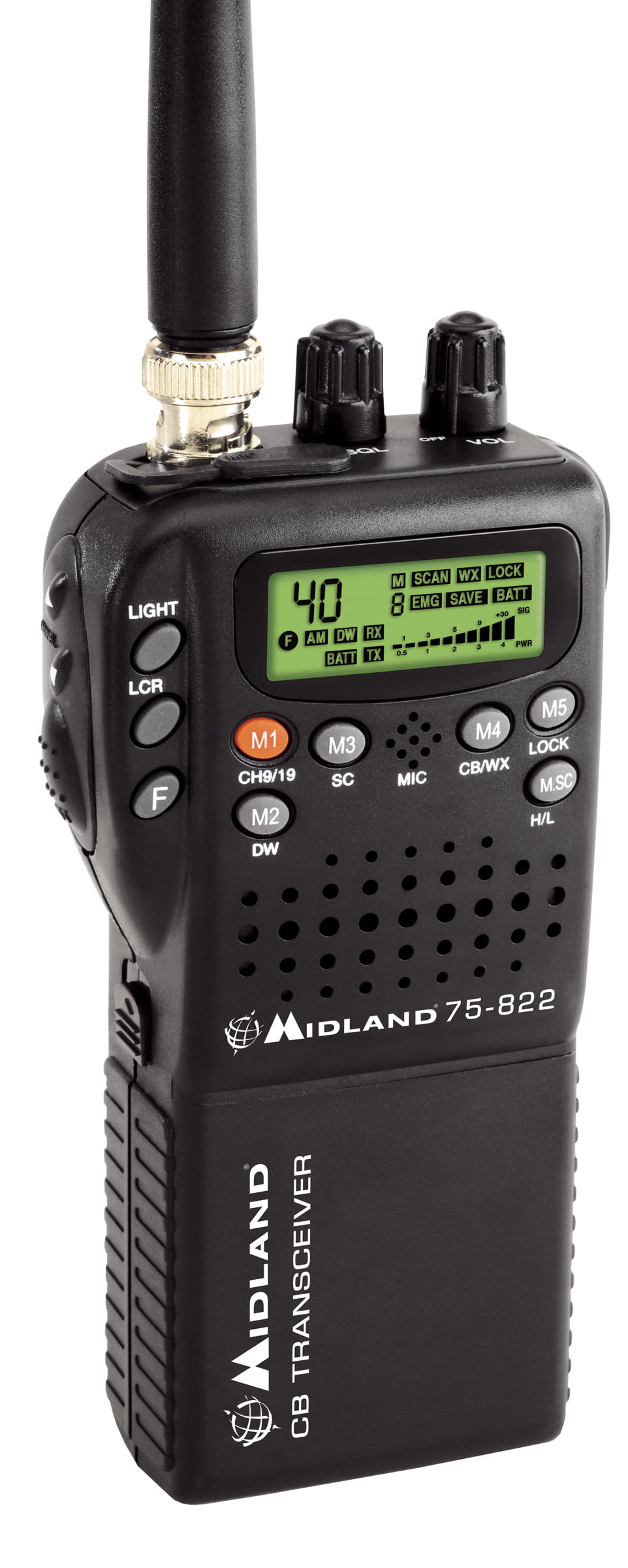 Handheld CB Radios MIDLAND 75-822 Handheld 40-Channel CB Radio ...