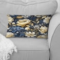 thumbnail image 2 of Designart "Blooming Blue Oasis Escape II" Floral Printed Throw Pillow, 2 of 5