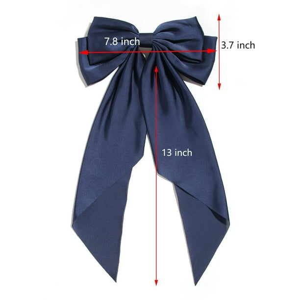 MILK X SODA SATIN BOW HAIR CLIP NAVY MILK X SODA SATIN BOW HAIR CLIP NAVY