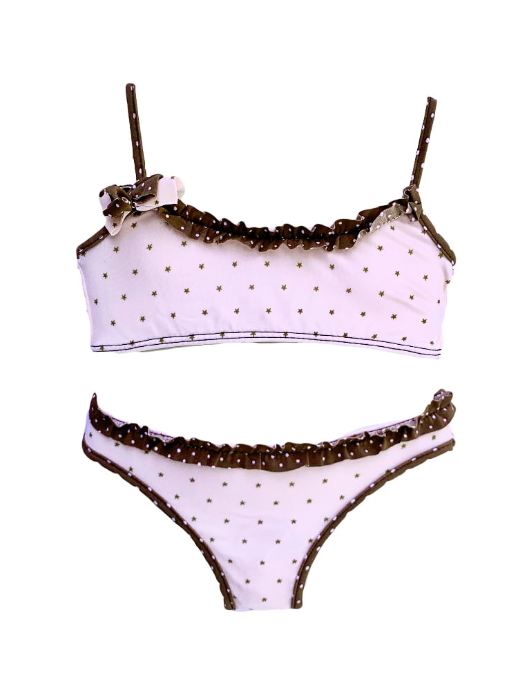 light pink bandeau bikini